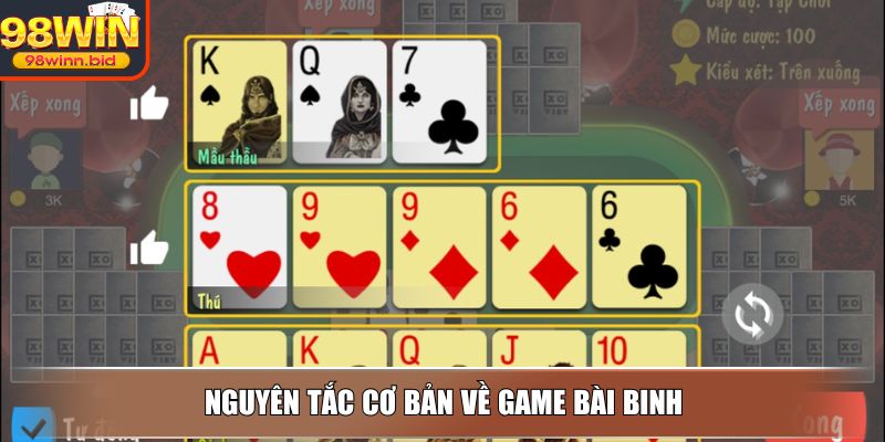 Nguyên tắc cơ bản về game bài binh